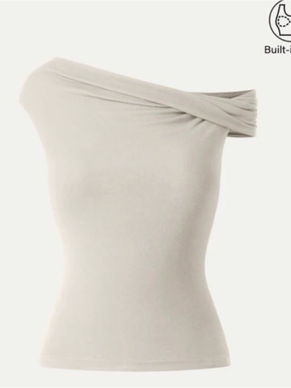 OGL Top Size M NEW Eco-SkinKiss Multi-wear Versatile Necklines Brami Top Cream